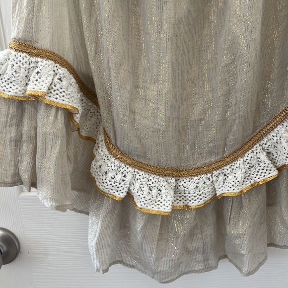 NWT $295 Ramy Brook Womens Kyro Mini Dress, Brown size XS off shoulder - Picture 13 of 14